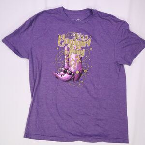 Purple Cowgirl t-shirt Women's Size XL State Life